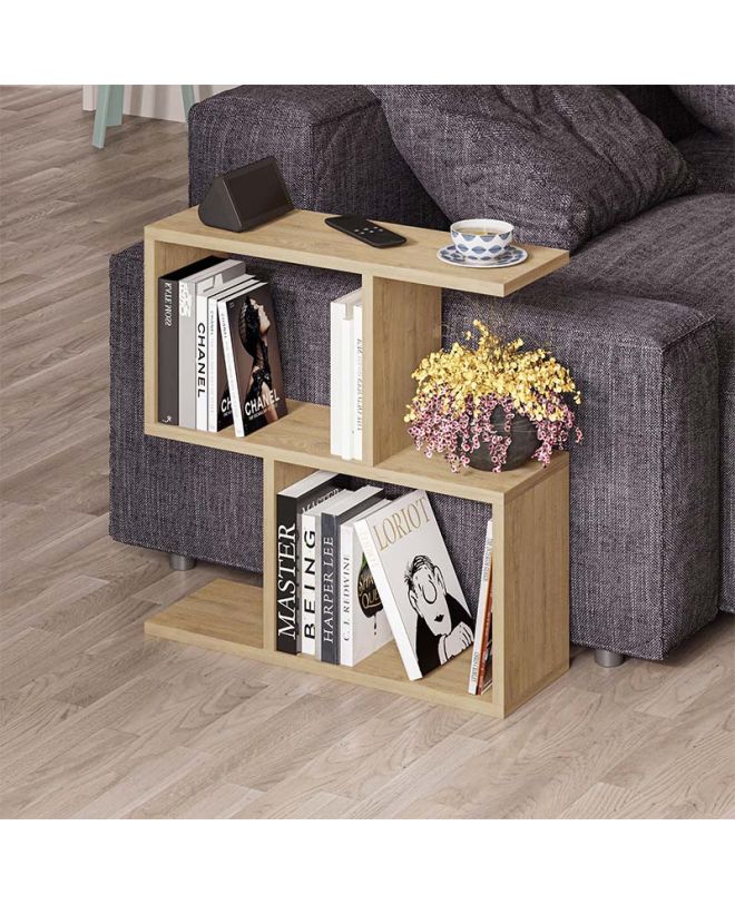 Τραπεζάκι βοηθητικό Homemania Megapap χρώμα sapphire oak 60x20x60εκ.