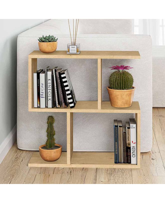 Τραπεζάκι βοηθητικό Homemania Megapap χρώμα sapphire oak 60x20x60εκ.
