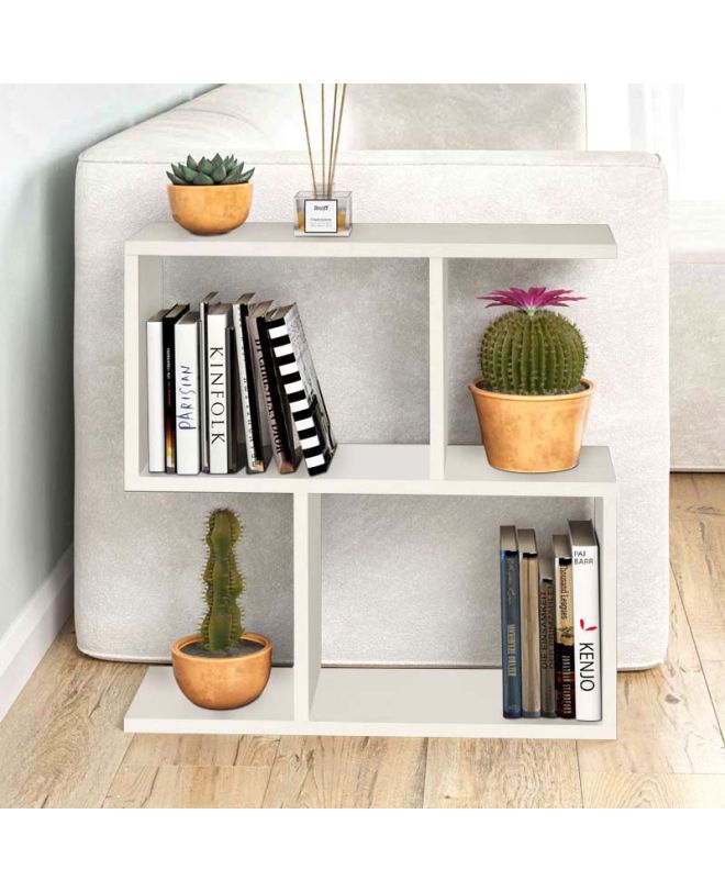 Τραπεζάκι βοηθητικό Homemania Megapap χρώμα λευκό 60x20x60εκ.