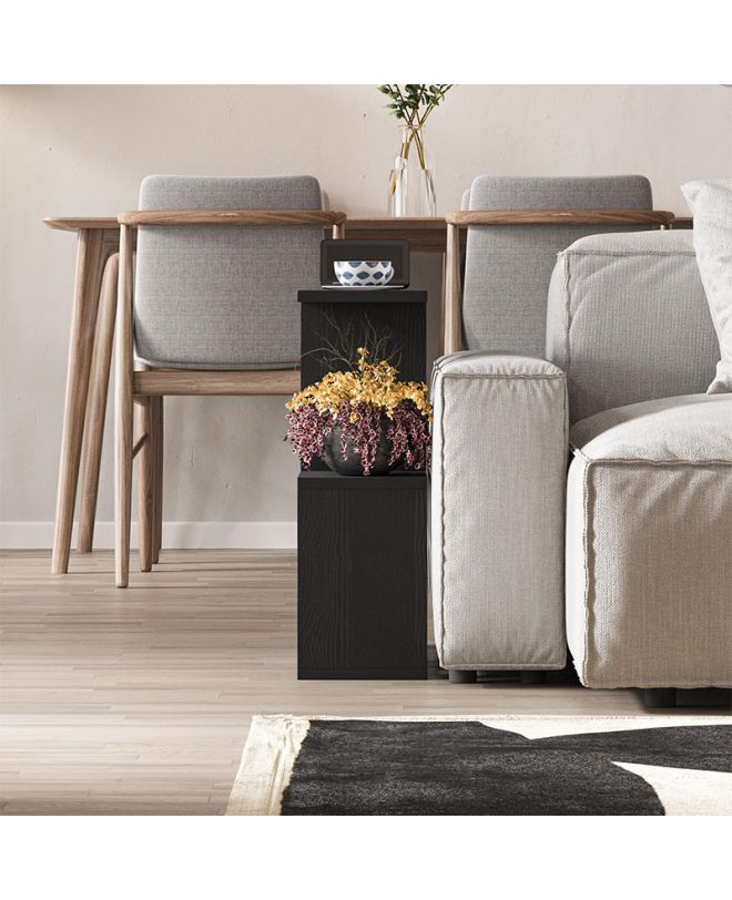 Τραπεζάκι βοηθητικό Homemania Megapap χρώμα μαύρο 60x20x60εκ.