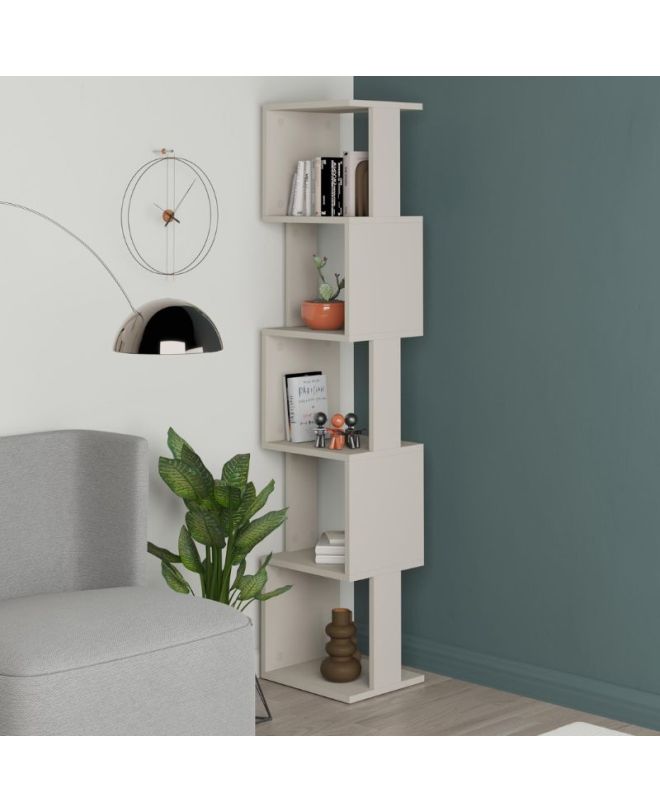 Βιβλιοθήκη Piri Megapap χρώμα sandstone 35x30x161εκ.