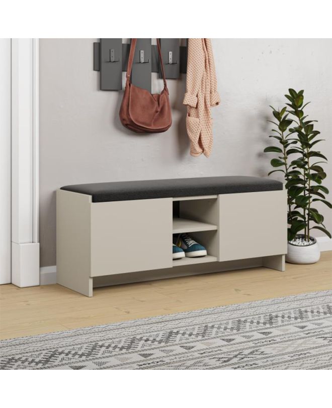 Παπουτσοθήκη Zulla Megapap χρώμα sandstone 110x37x43εκ.