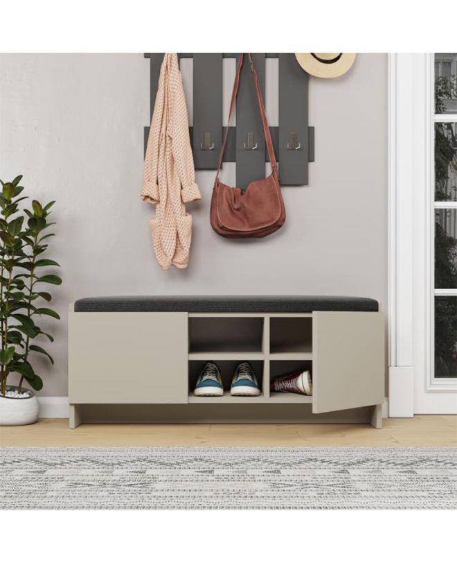 Παπουτσοθήκη Zulla Megapap χρώμα sandstone 110x37x43εκ.