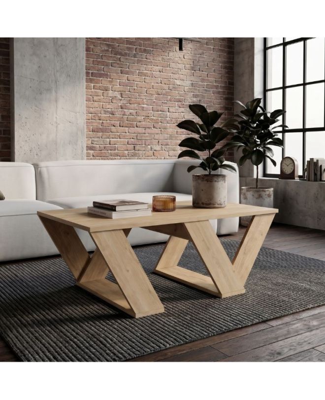 Τραπεζάκι σαλονιού Pipra Megapap χρώμα sapphire oak 110x60x40εκ.