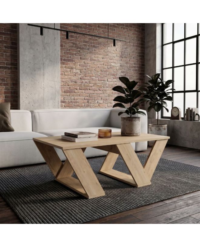 Τραπεζάκι σαλονιού Pipra Megapap χρώμα sapphire oak 110x60x40εκ.