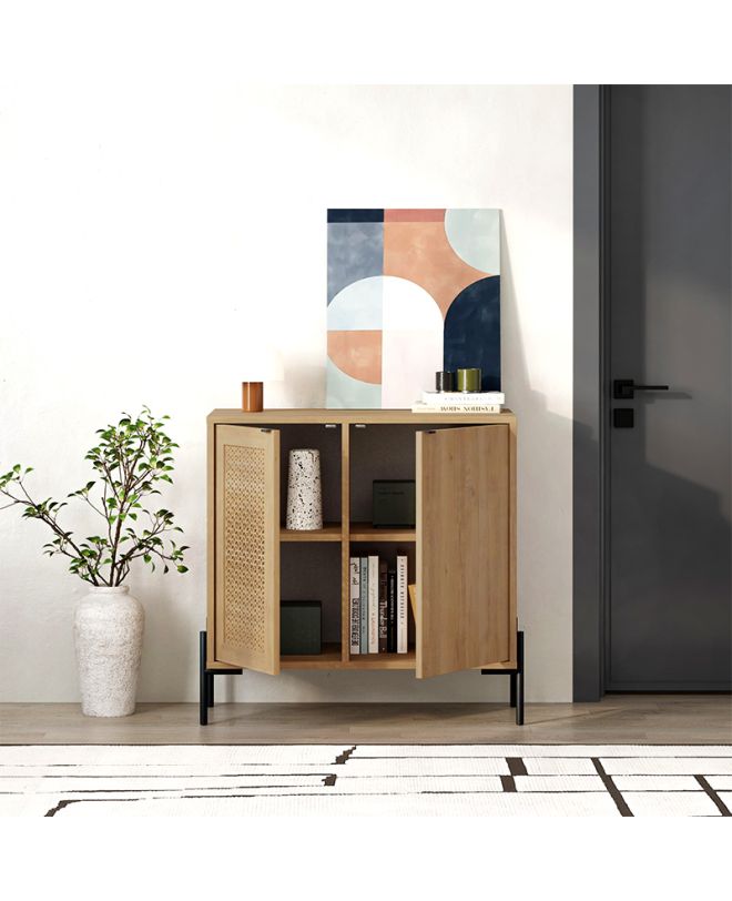 Μπουφές Naive Megapap χρώμα sapphire oak 80x40x80εκ.