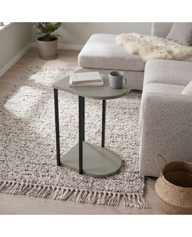 Τραπεζάκι βοηθητικό Roya Megapap χρώμα ash green 41,5x32x56εκ.