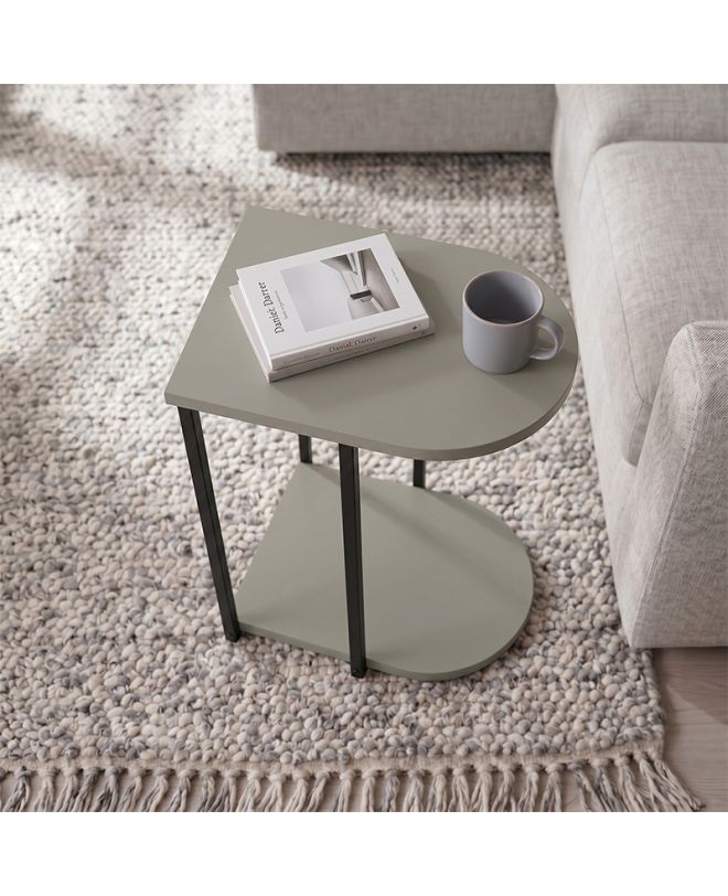 Τραπεζάκι βοηθητικό Roya Megapap χρώμα ash green 41,5x32x56εκ.