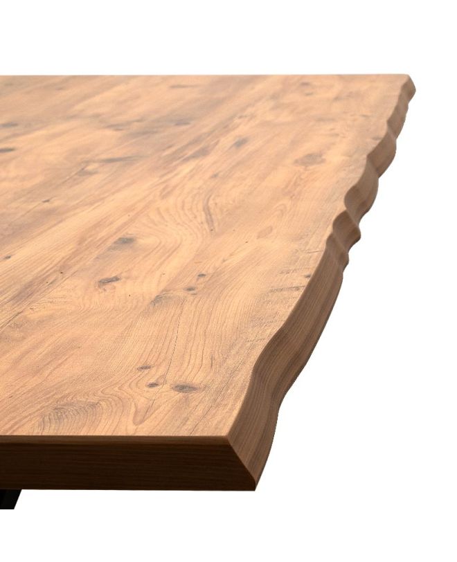 Τραπέζι Walter Megapap Mdf - μεταλλικό χρώμα ακακίας 140x80x75εκ.
