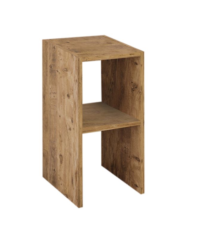 Κομοδίνο - Τραπεζάκι βοηθητικό Tagore Megapap χρώμα pine oak 30x30x60εκ.