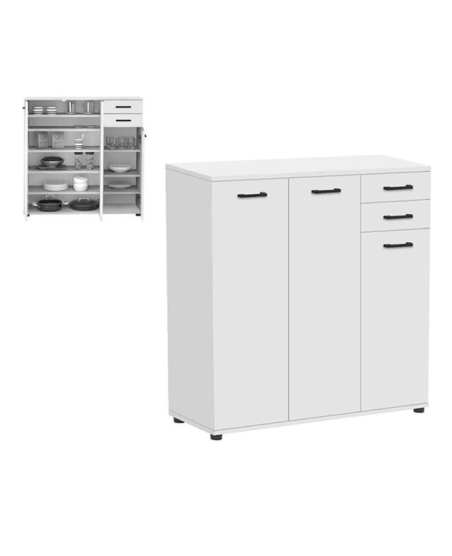 Παπουτσοθήκη - Ντουλάπι Polly Megapap χρώμα λευκό 108x35x108εκ.