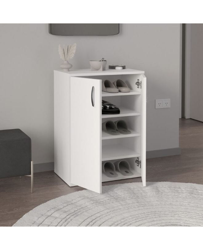 Παπουτσοθήκη - Ντουλάπι Manolo Megapap χρώμα λευκό 60x38x81,4εκ.