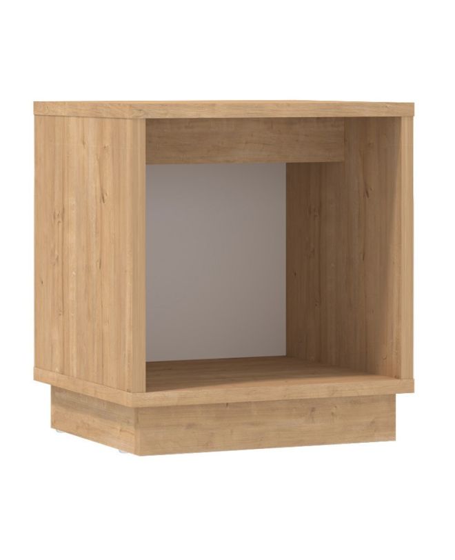 Κομοδίνο Gino Megapap χρώμα sapphire oak 40x35,3x45εκ.