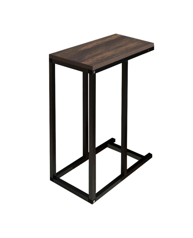 Τραπεζάκι βοηθητικό Agiro Megapap χρώμα rustic καρυδί 45,7x25,5x62,9εκ.