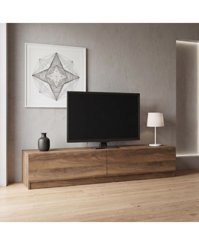 Έπιπλο τηλεόρασης Ahenk Megapap χρώμα καρυδί 160x31,3x32,9εκ.