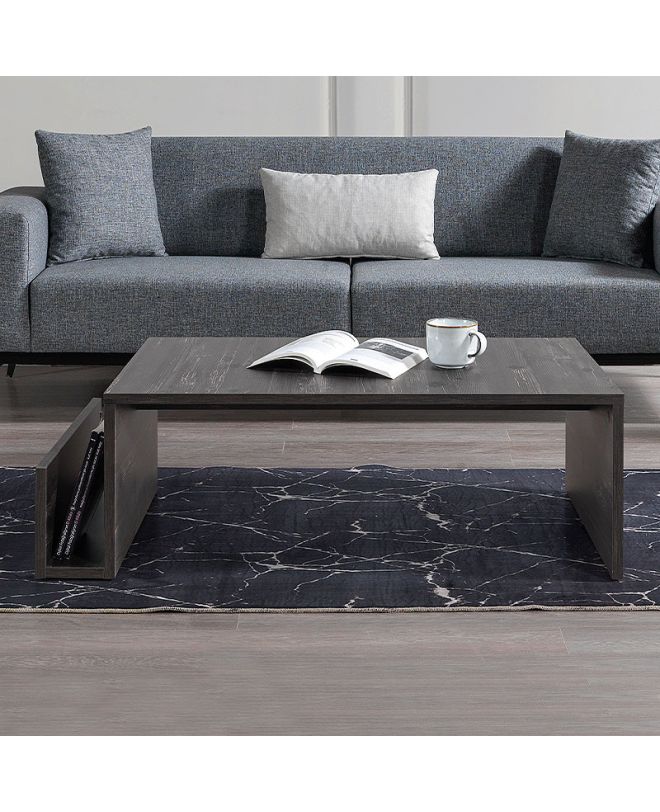Τραπεζάκι σαλονιού Regnar Megapap χρώμα rebab 100,6x55x31,8εκ.