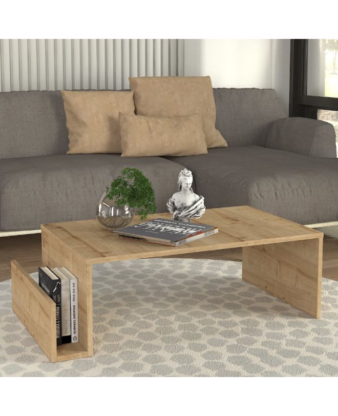 Τραπεζάκι σαλονιού Regnar Megapap χρώμα sapphire oak 100,6x55x31,8εκ.