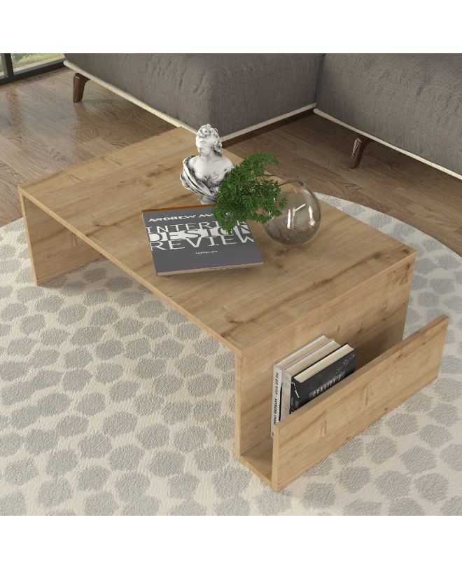 Τραπεζάκι σαλονιού Regnar Megapap χρώμα sapphire oak 100,6x55x31,8εκ.