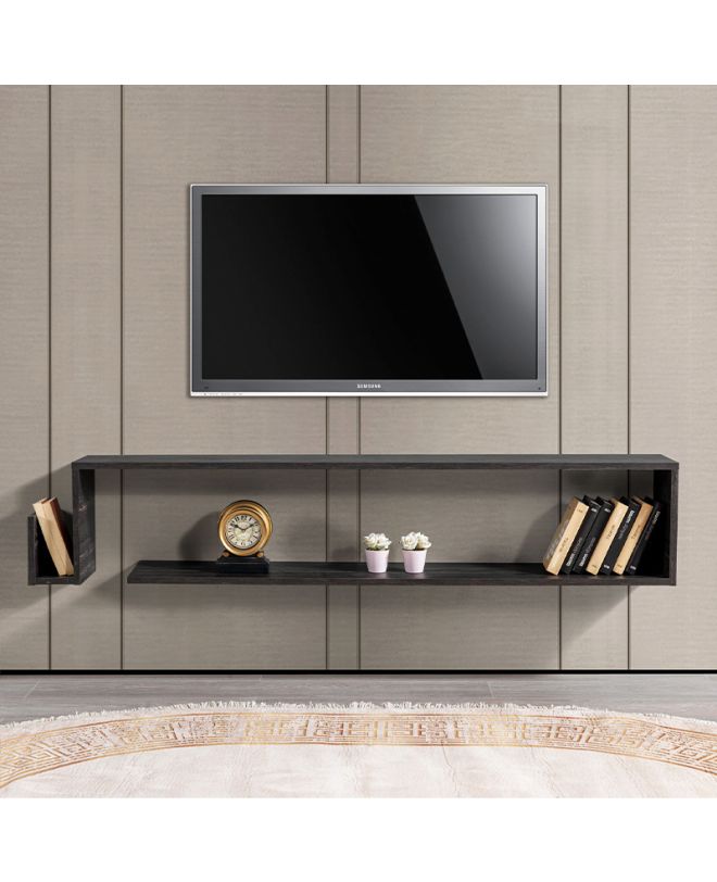 Έπιπλο τηλεόρασης επιτοίχιο Regnar Megapap χρώμα rebab 168,6x25x31,8εκ.