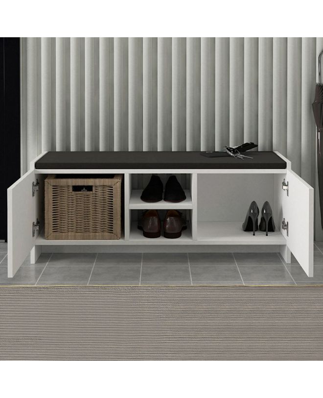Παπουτσοθήκη Verly Megapap χρώμα λευκό 110x33,2x43εκ.