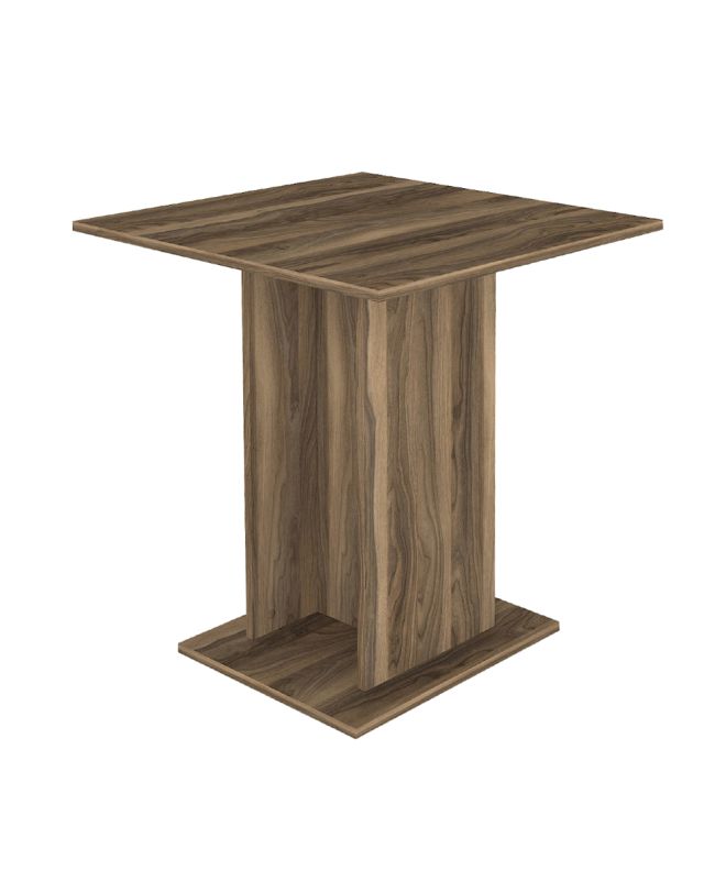 Τραπέζι Allos Megapap χρώμα καρυδί 75x75x77εκ.