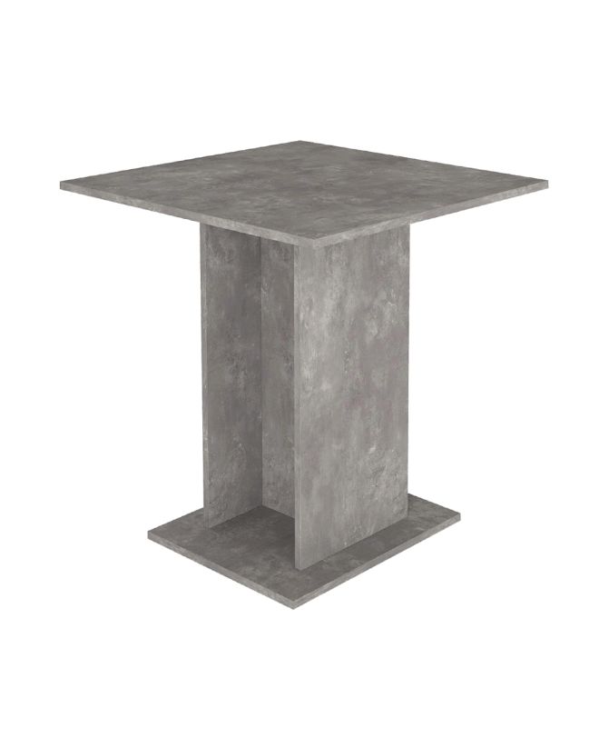 Τραπέζι Allos Megapap χρώμα γκρι σκυροδέματος 75x75x77εκ.