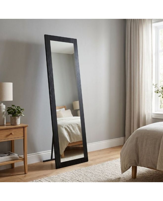 Καθρέπτης δαπέδου - τοίχου Lalu Μegapap χρώμα sencron black 40x150εκ.