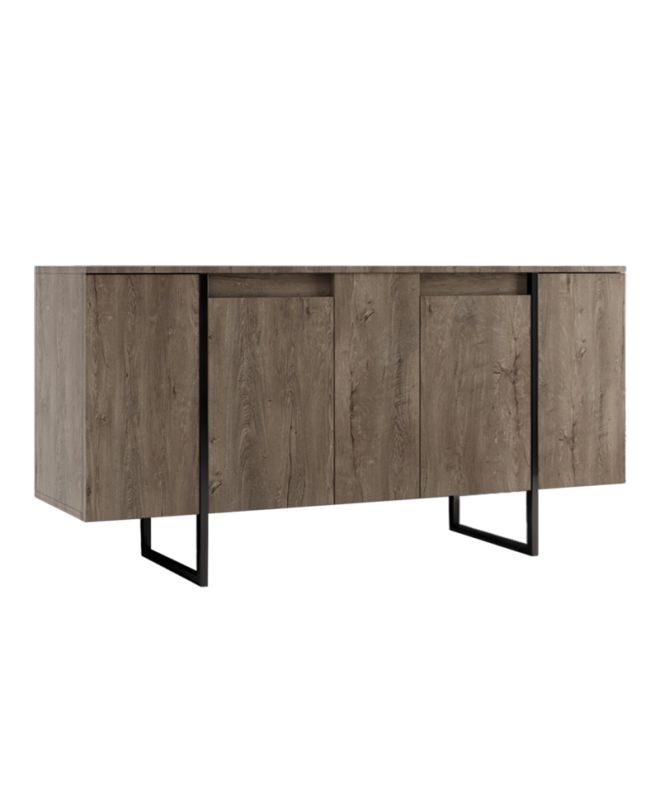 Μπουφές Luxe Megapap χρώμα καρυδί 160x35x80εκ.