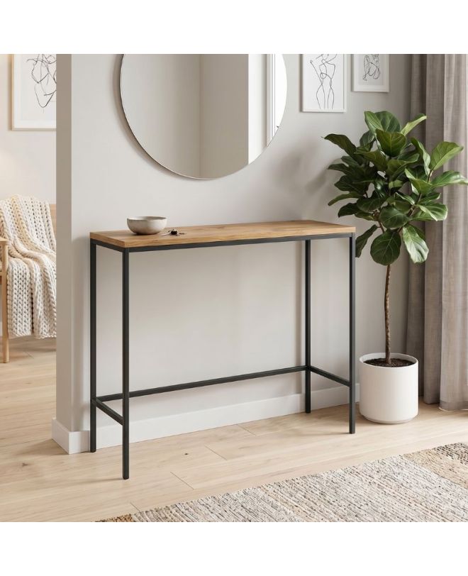 Κονσόλα Canva Megapap χρώμα atlantic pine 100x30x80εκ.
