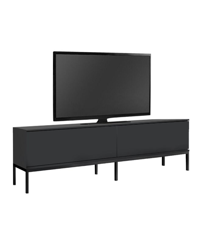 Έπιπλο τηλεόρασης Lord Megapap χρώμα μαύρο 180x30x47εκ.