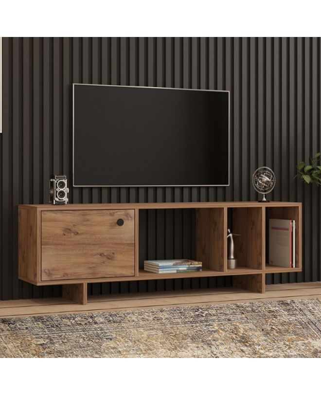 Έπιπλο τηλεόρασης Folsom Megapap χρώμα atlantic pine 140x29,9x45εκ.