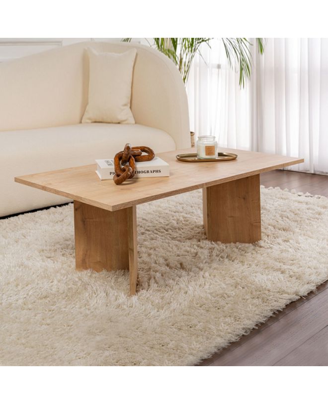 Τραπεζάκι σαλονιού Sabin Megapap χρώμα sapphire oak 119x60x40εκ.