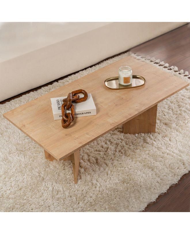 Τραπεζάκι σαλονιού Sabin Megapap χρώμα sapphire oak 119x60x40εκ.