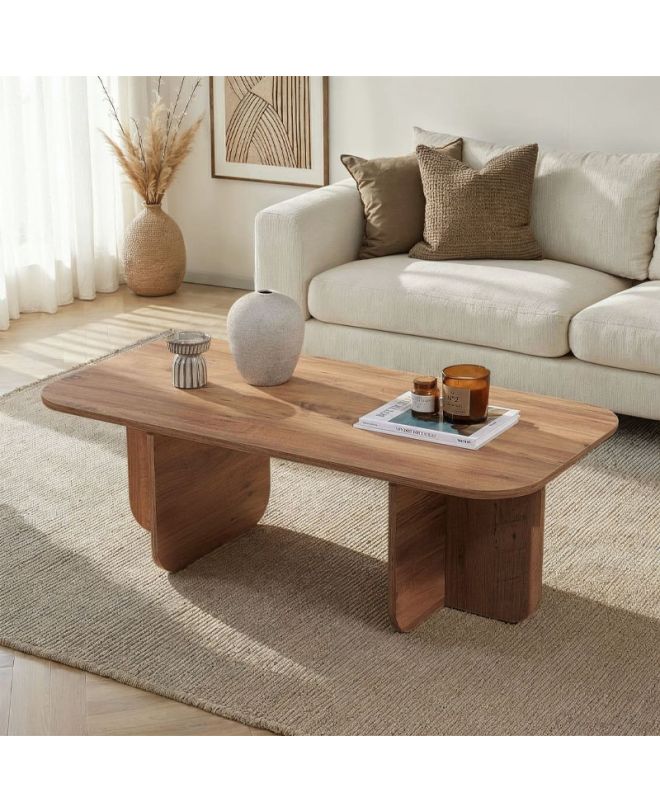 Τραπεζάκι σαλονιού Becaj Megapap χρώμα atlantic pine 120x60x41,4εκ.