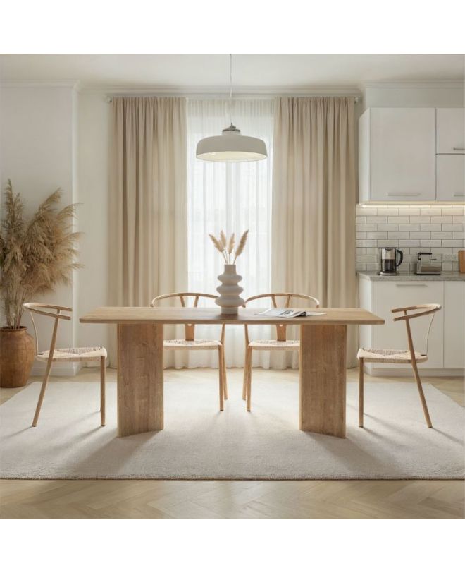 Τραπέζι Linza Megapap χρώμα honey oak 180x90x75εκ.