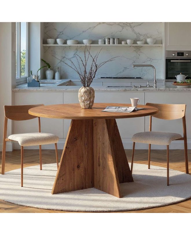 Τραπέζι Virela Megapap χρώμα atlantic pine Ø120x75εκ.