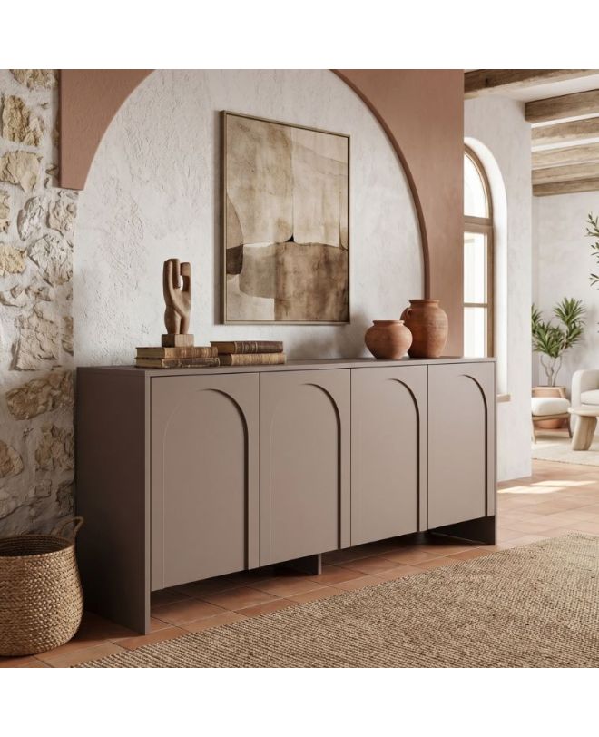 Μπουφές Aurelia Megapap χρώμα μόκα 180x45x80εκ.