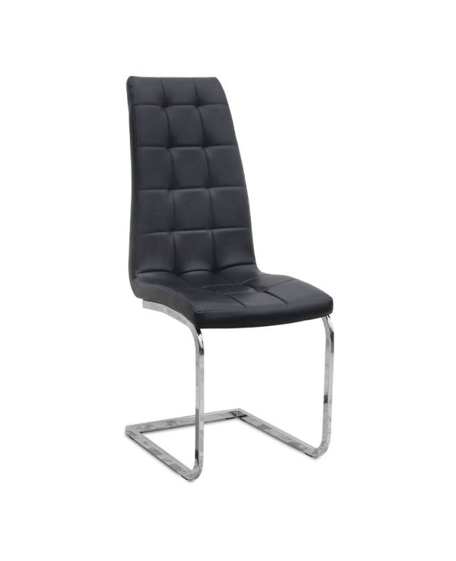Σετ τραπεζαρία 5τμχ Darlen - Vela Megapap χρώμα sapphire oak - μαύρο 125x72x74εκ.