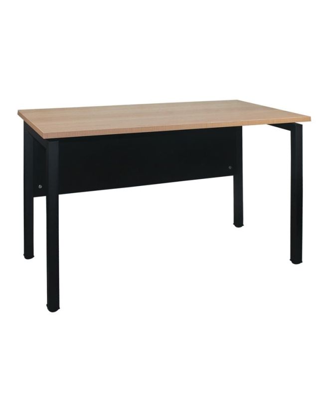 UNIT Γραφείο Μέταλλο Βαφή Μαύρο, Melamine Απόχρωση Sonoma