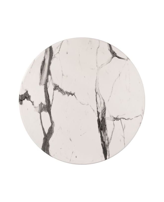 ΕΠΙΦΑΝΕΙΑ ΤΡΑΠΕΖΙΟΥ WERZALIT Φ60Χ2.5εκ. MARBLE WHITE-GREY 5657 HM5227.11