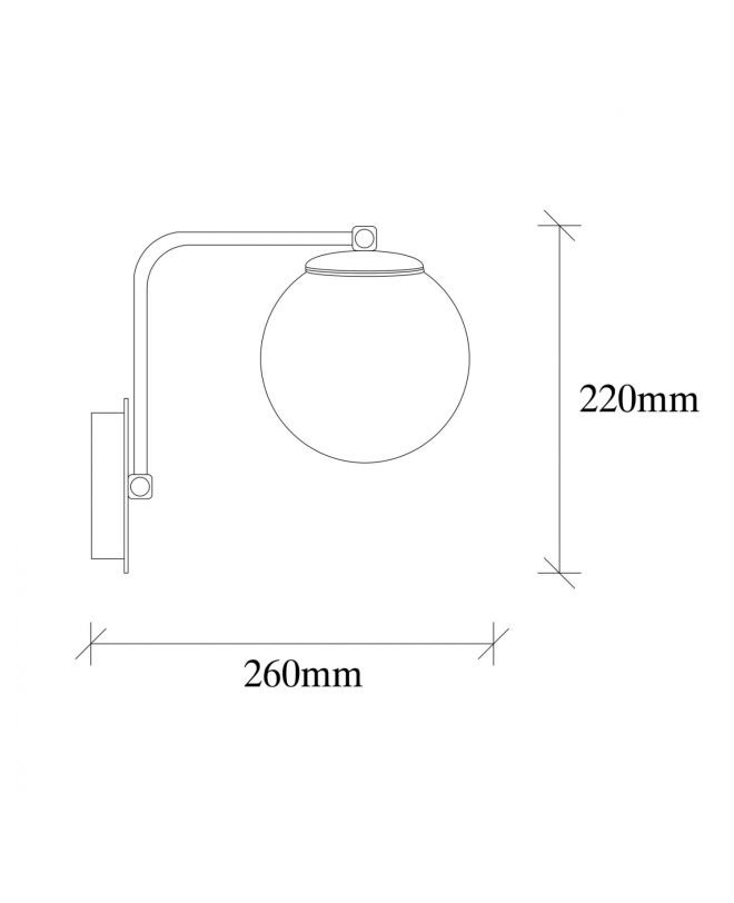 ΑΠΛΙΚΑ ΤΟΙΧΟΥ ΜΕΤΑΛΛΙΚΗ ΧΡΥΣΗ HM7301 15Χ26Χ22 εκ.