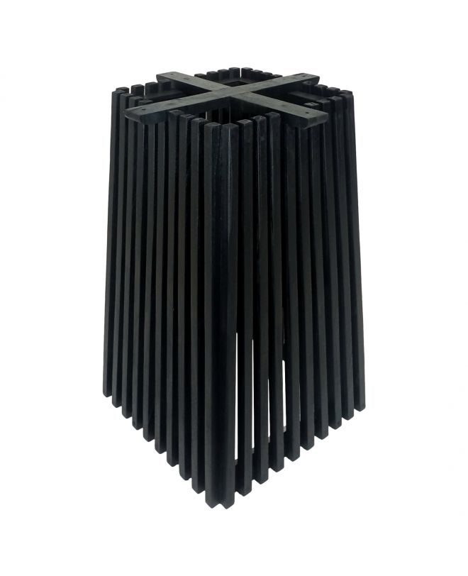 ΒΑΣΗ ΤΡΑΠΕΖΙΟΥ ΤΕΤΡΑΓΩΝΗ FRANTZ HM9460.12 ΞΥΛΟ MINDI ΣΕ ΜΑΥΡΟ 60x60x75Y εκ.
