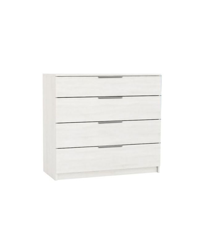 DRAWER Συρταριέρα με 4 Συρτάρια, Απόχρωση Άσπρο