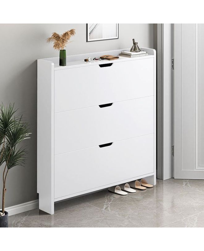 Παπουτσοθήκη MDF - Melamine Απόχρωση Άσπρο