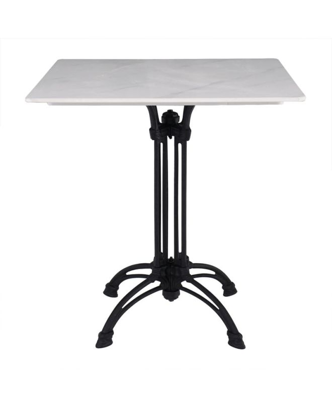 ΤΡΑΠΕΖΙ Sintered Stone-Μαντέμι Τετράνυχο, Επιφάνεια 11mm Απόχρωση White Marble