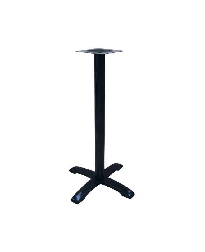 KINO Βάση Τραπεζιού BAR 4-Νυχη, Μαντέμι Μαύρο (9,60 Kg)  61x61cm H.108cm