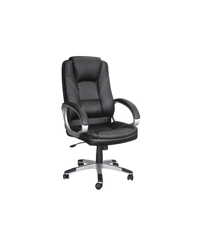 BF6950 Πολυθρόνα Γραφείου Διευθυντή, Pu Μαύρο  64x71x112/122cm