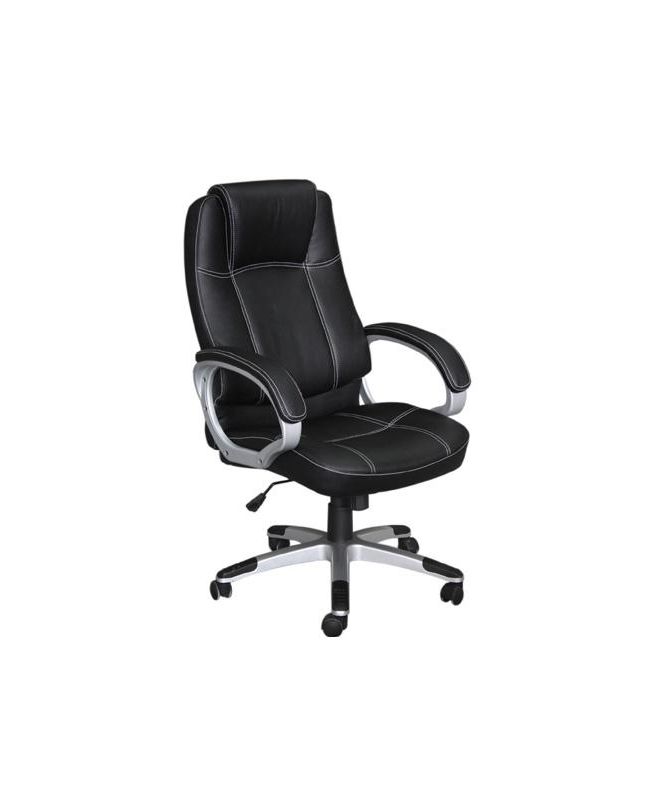 BF5450 Πολυθρόνα Γραφείου Διευθυντή, Pu Μαύρο  63x70x112/122cm