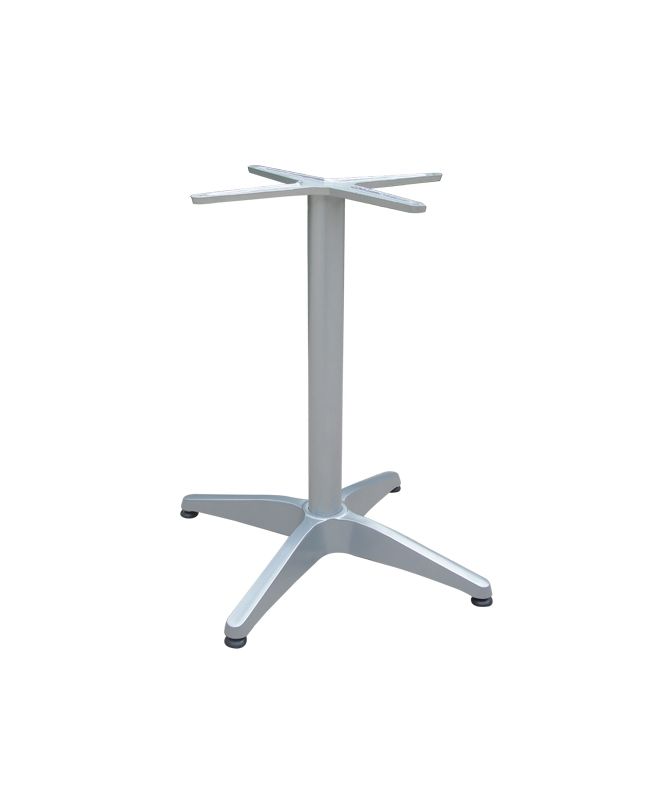 FACTORY Βάση Τραπεζιού Αλουμίνιο Απόχρωση Silver (3,35kg)  66x66cm H.69cm