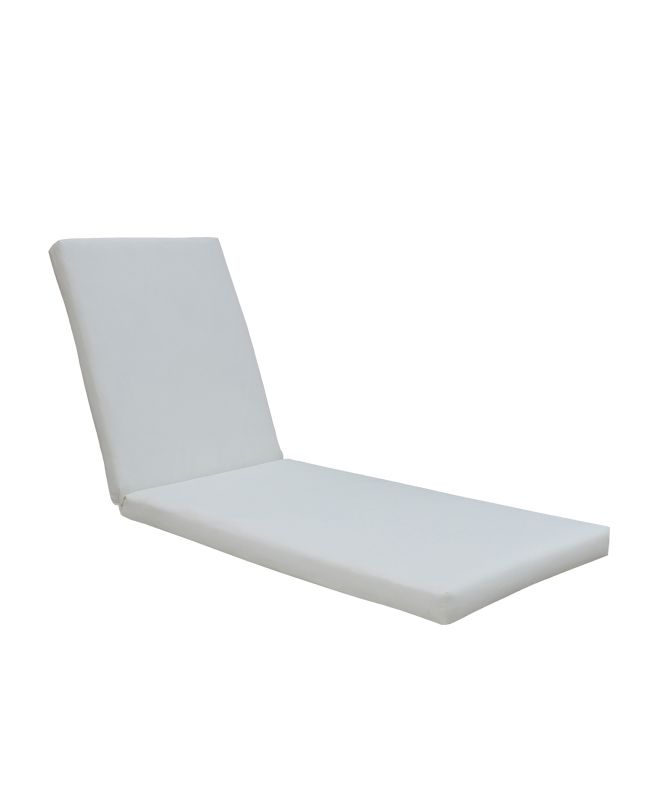 SUNLOUNGER Μαξιλάρι Ξαπλώστρας Ύφασμα Εκρού Water Repellent, Foam+Polyester Φερμουάρ-Velcro  196(78+118)x60x7cm